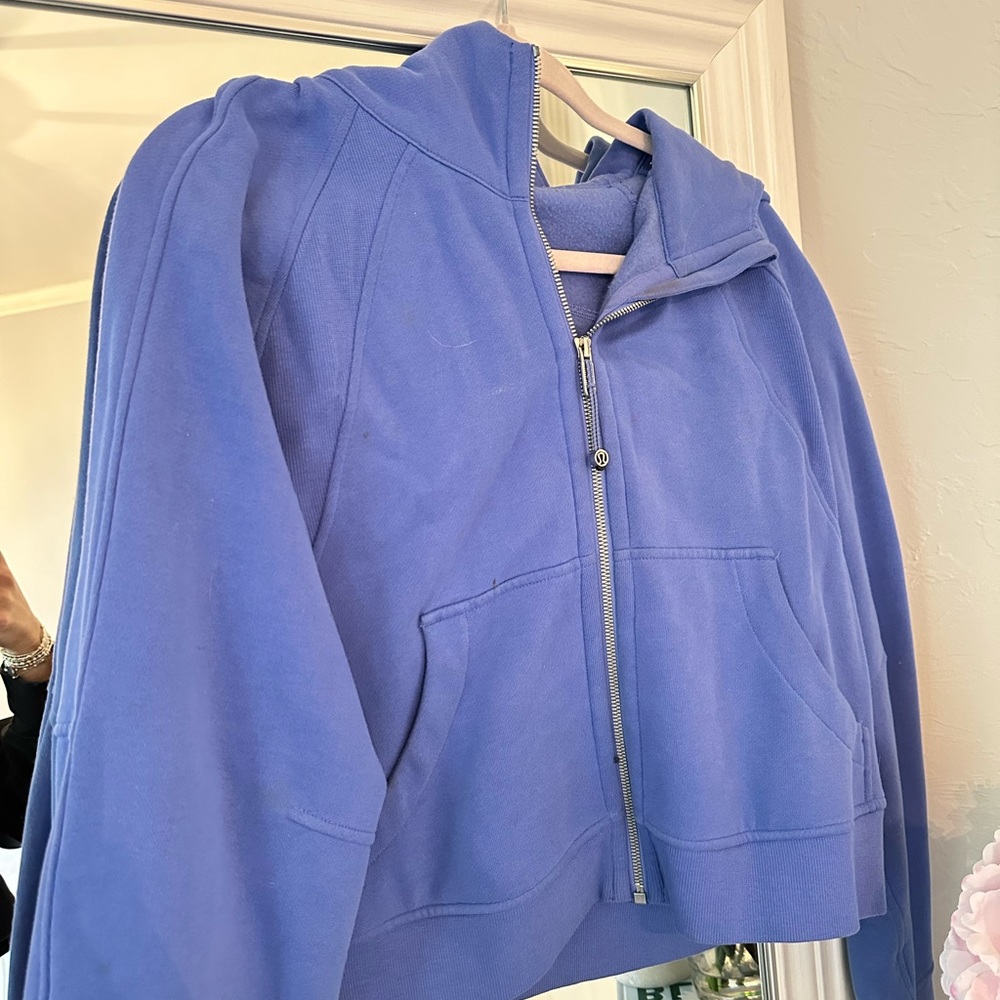 Lululemon Full Zip Scuba Hoodie Blue